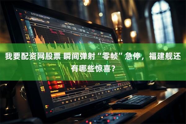 我要配资网股票 瞬间弹射“零帧”急停，福建舰还有哪些惊喜？